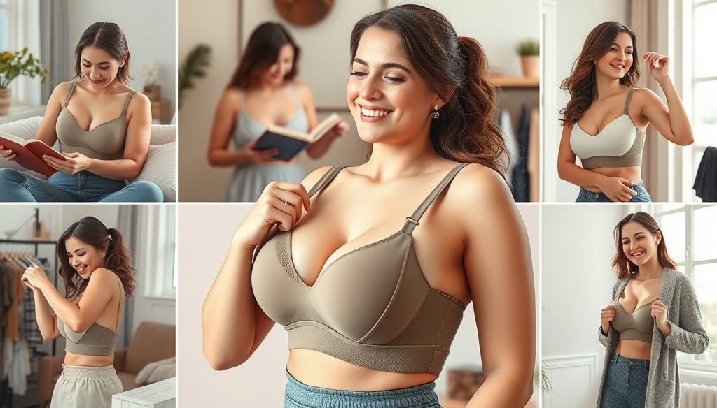 Top de sustentación para seios grandes que alivia el dolor de espalda y no deja marcas