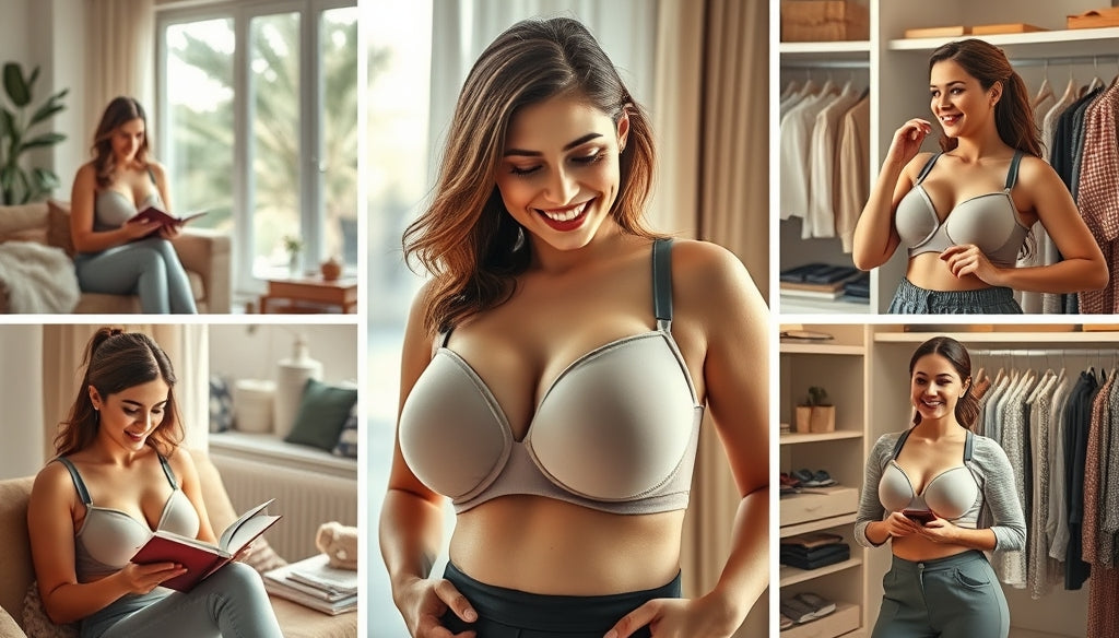 Top de sustentación que alivia el dolor de espalda para mujeres con senos grandes