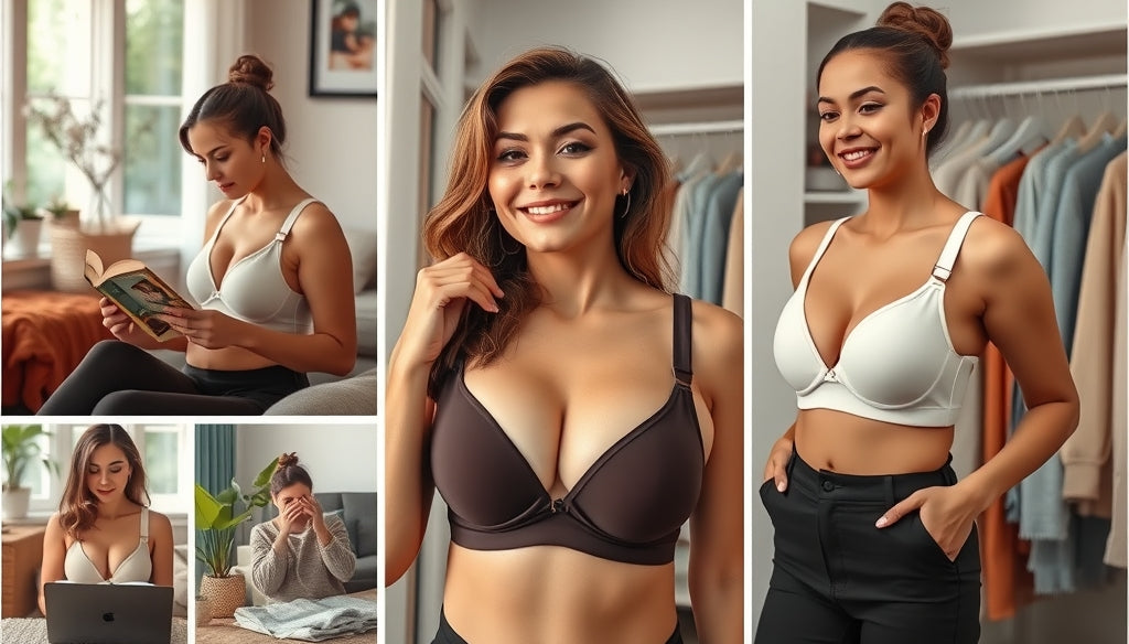 Top de sustentación para seios grandes que alivia el dolor de espalda y no deja marcas